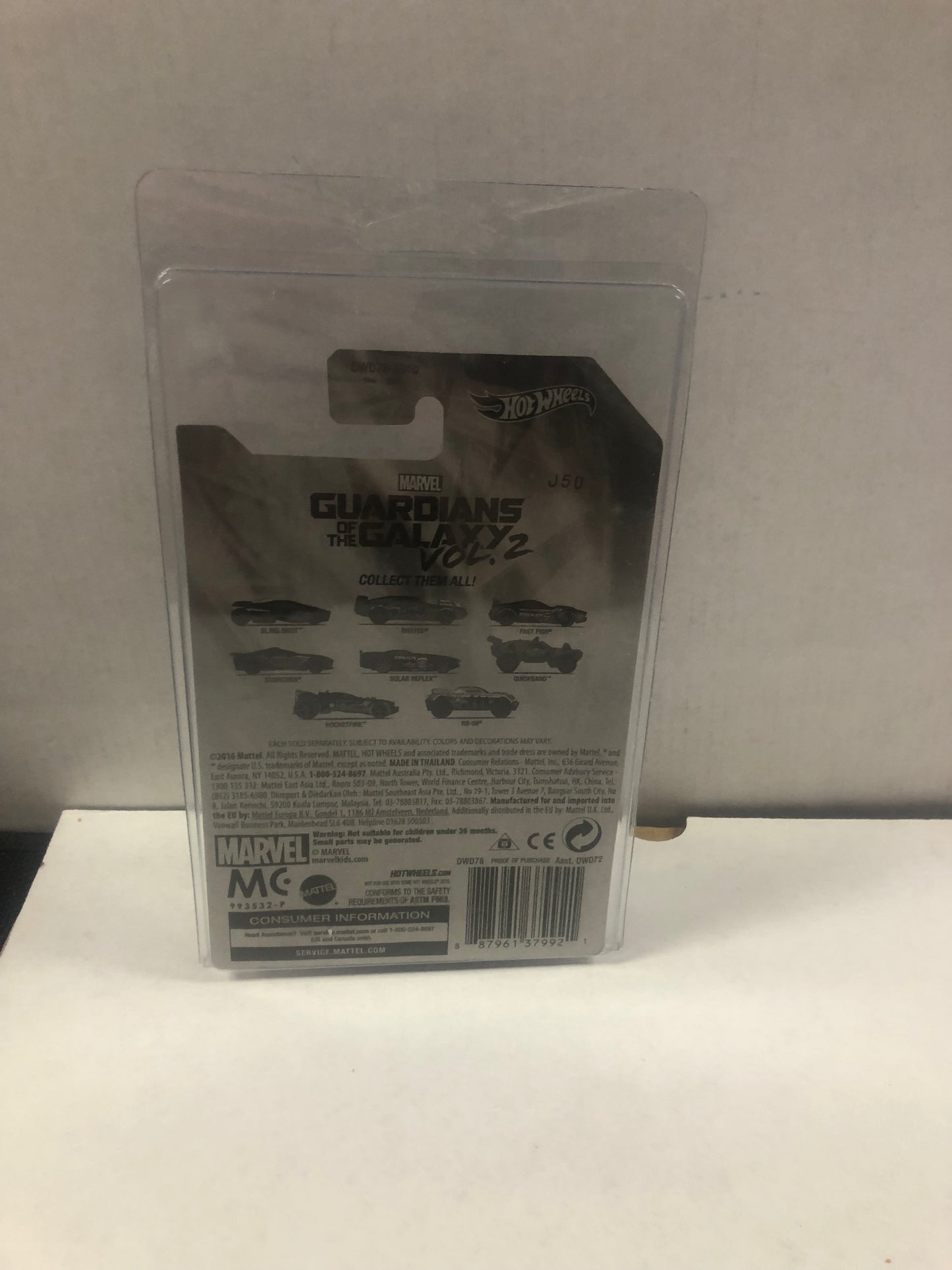 MATTEL HOT WHEELS GUARDIANS OF THE GALAXY VOLUME TWO ROCKETFIRE EXCELLENT CONDITION