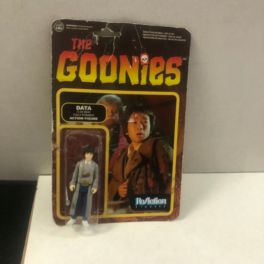 FUNKO REACTION FIGURES THE GOONIES DATA POOR CONDITION BOX TORN