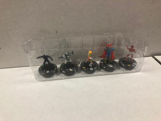 LOOSE 5 PACK MARVEL HEROCLIX IRON LAD DR STARK CHASE STEIN IRON PUNISHER BLACK PANTHER