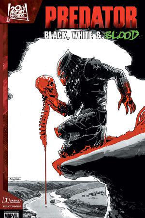 MARVEL COMICS PREDATOR BLACK, WHITE, & BLOOD #1 CVR B