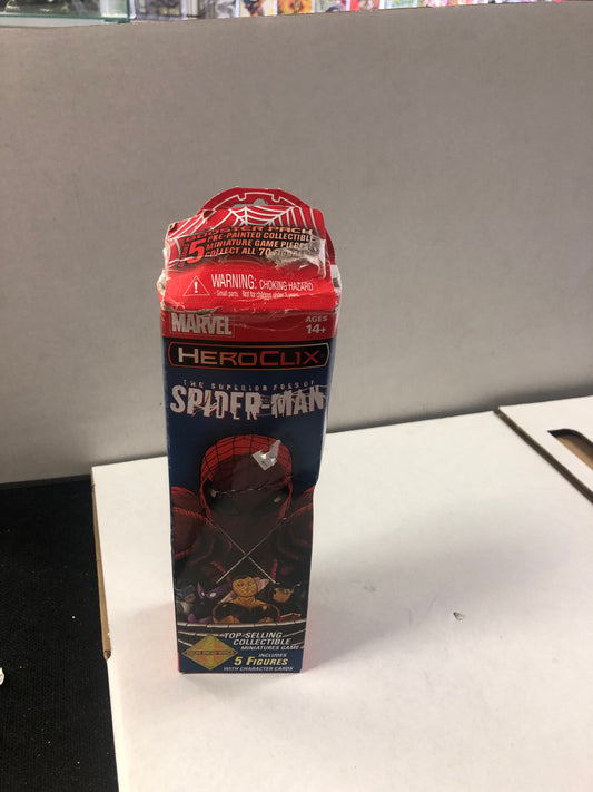 MARVEL THE SUPERIOR FOES OF SPIDER-MAN 5 PACK HEROCLIX TERRIBLE CONDITION BOX OPEN AND TORN