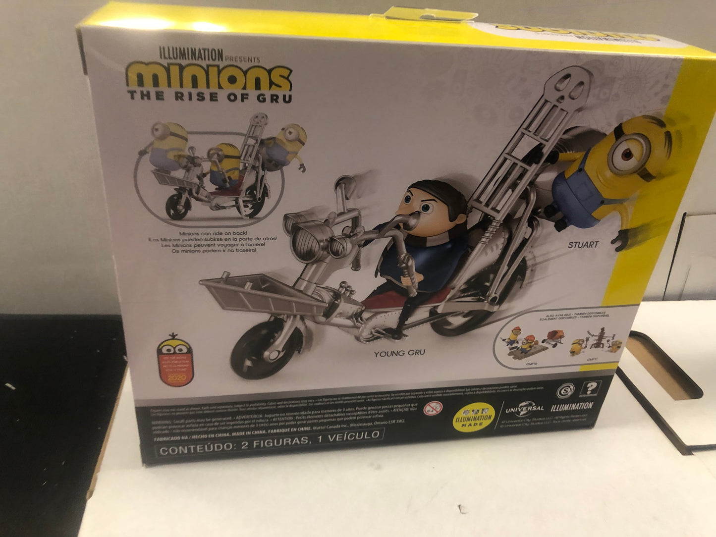 MATTEL MINIONS RISE OF GRU MOVIE MOMENTS PEDAL POWER GRU EXCELLENT CONDITION