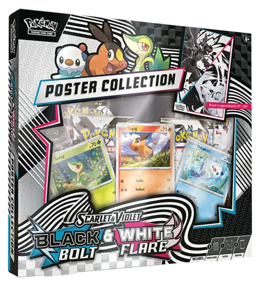 POKEMON BLACK BOLT WHITE FLARE POSTER COLLECTION BOX SEALED