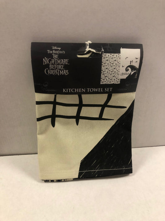 UKONIC NIGHTMARE BEFORE CHRISTMAS KITCHEN TOWEL SET GREAT CONDITION