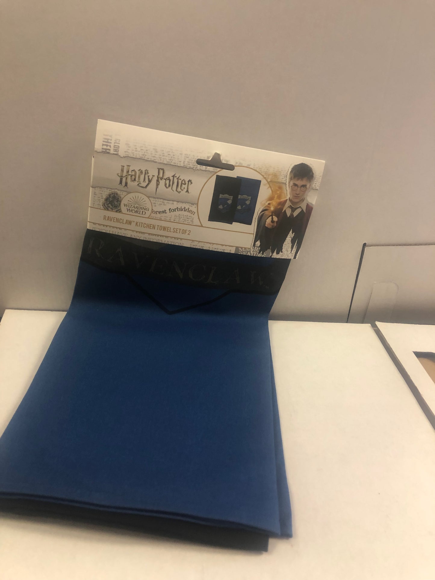 UKONIC HARRY POTTER RAVENCLAW SET OF TWO KITCHEN TOWEL SET EXCELLENT CONDITION