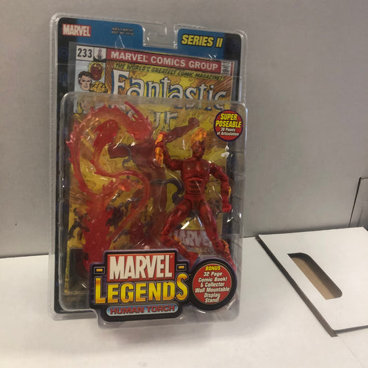 MARVEL LEGENDS SERIES II HUMAN TORCH EXCELLENT CONDITION