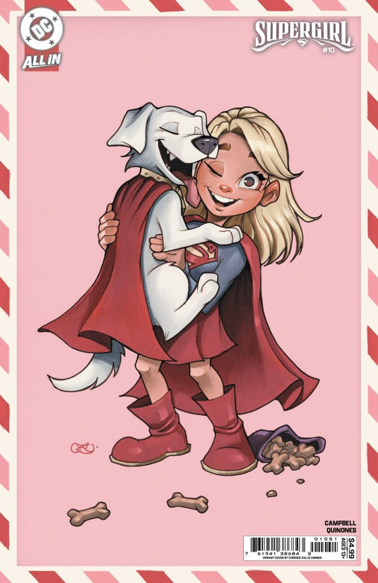 DC COMICS SUPERGIRL #10 CVR E CHRISSIE ZULLO VALENTINES DAY CARD STOCK VAR