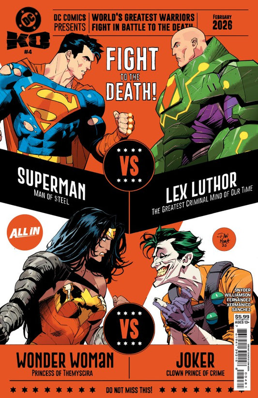 DC COMICS DC K.O. #4 (OF 5) CVR G DAN MORA BRACKET CARD STOCK VAR