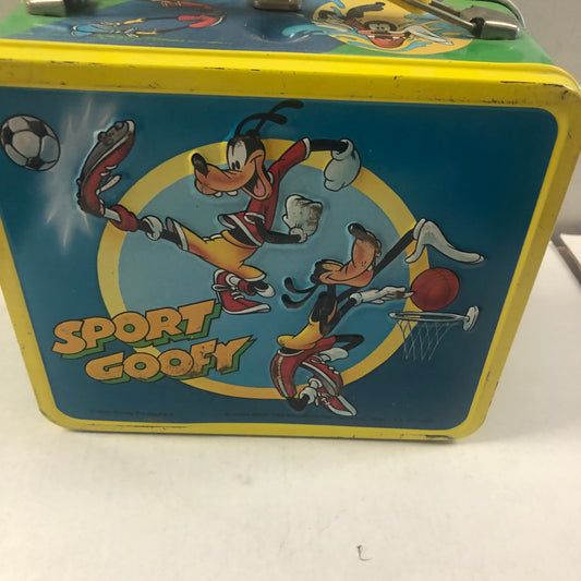 ALADDIN INDUSTRIES SPORT GOOFY LUNCHBOX WITH THERMOS GOOD CONDITION SLIGHT WEAR