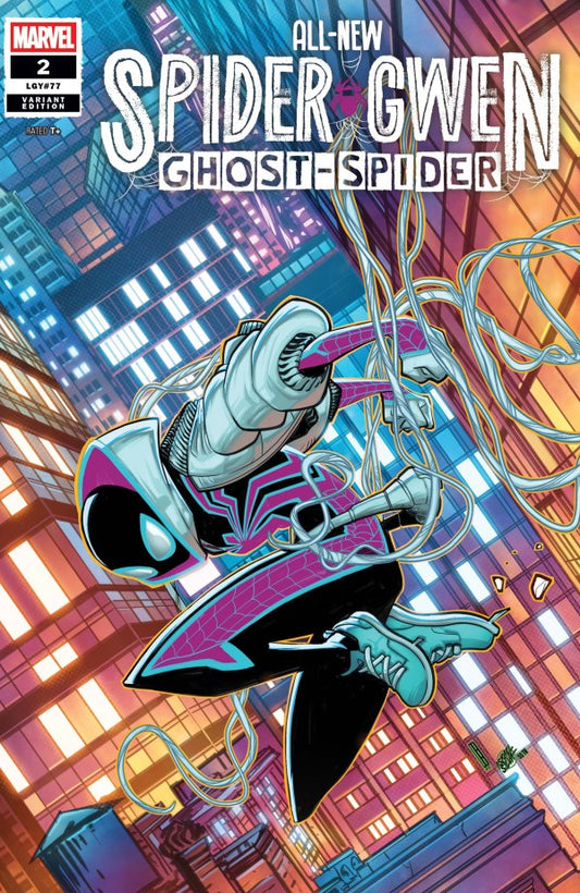 MARVEL COMICS ALL NEW SPIDER GWEN GHOST SPIDER #2 DAVID BALDEON VARIANT
