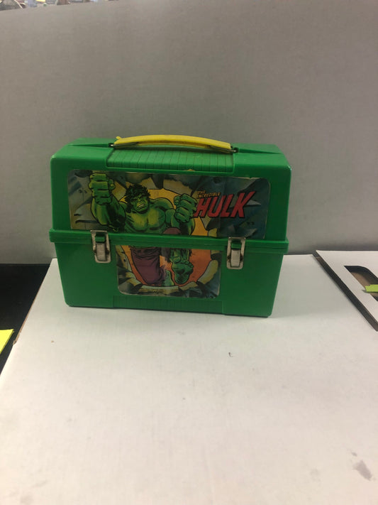 ALADDIN INDUSTRIES 1980 INCREDIBLE HULK LUNCHBOX GOOD CONDITION SLIGHT WEAR ON FRONT OF BOX