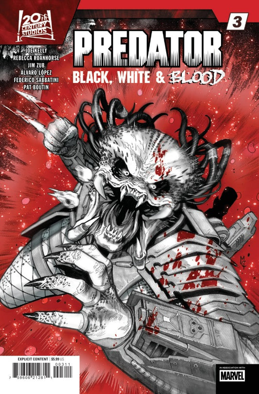 MARVEL COMICS PREDATOR BLACK, WHITE, & BLOOD #3