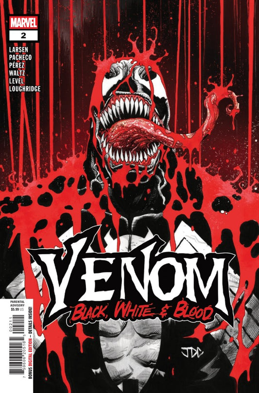 MARVEL COMICS Venom: BLACK WHITE & BLOOD #2