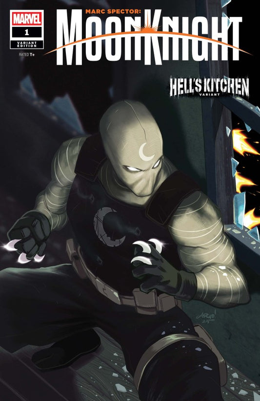 MARVEL COIMICS MARC SPECTOR: MOON KNIGHT #1 ARIO ANINDITO HELL'S KITCHEN VARIANT