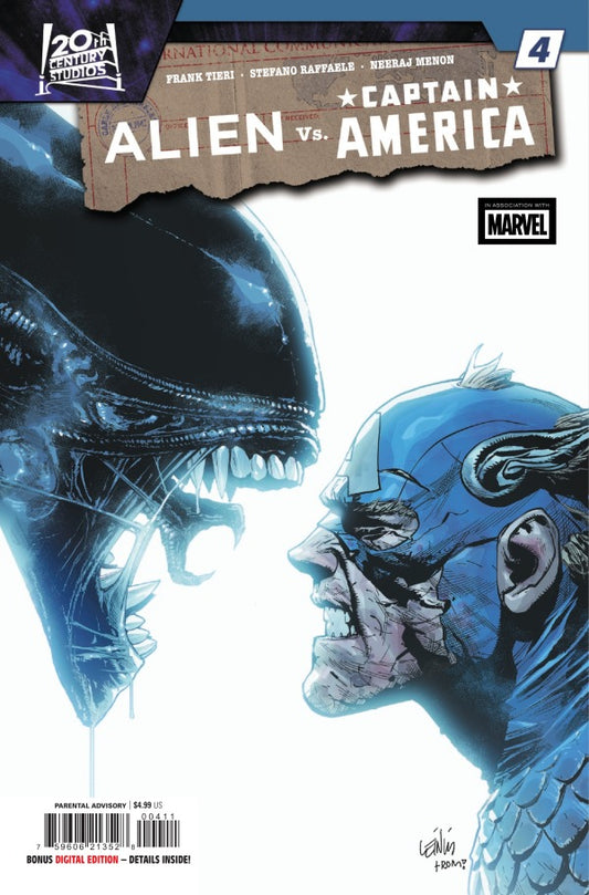 MARVEL COIMICS ALIEN VS. CAPTAIN AMERICA #4