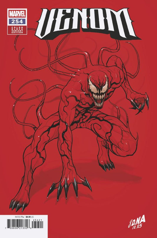 MARVEL COIMICS VENOM #254 DAVID NAKAYAMA COLOR BLOCK RED VARIANT