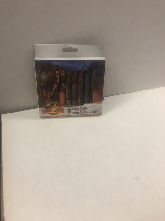 JURASSIC WORLD DOMINATION 10 CRAYON SET EXCELLENT CONDITION