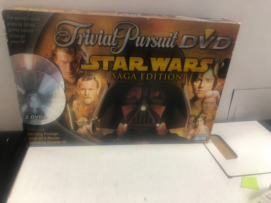 PARKER BROTHERS TRIVIAL PURSUIT DVD STAR WARS SAGA MISSING DVDS POOR CONDITION