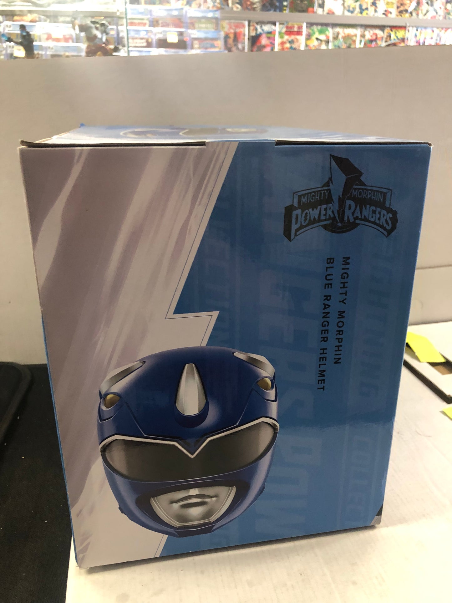 HASBRO POWER RANGERS LIGHTNING COLLECTION MIGHTY MORPHIN BLUE RANGER HELMET EXCELLENT CONDITION