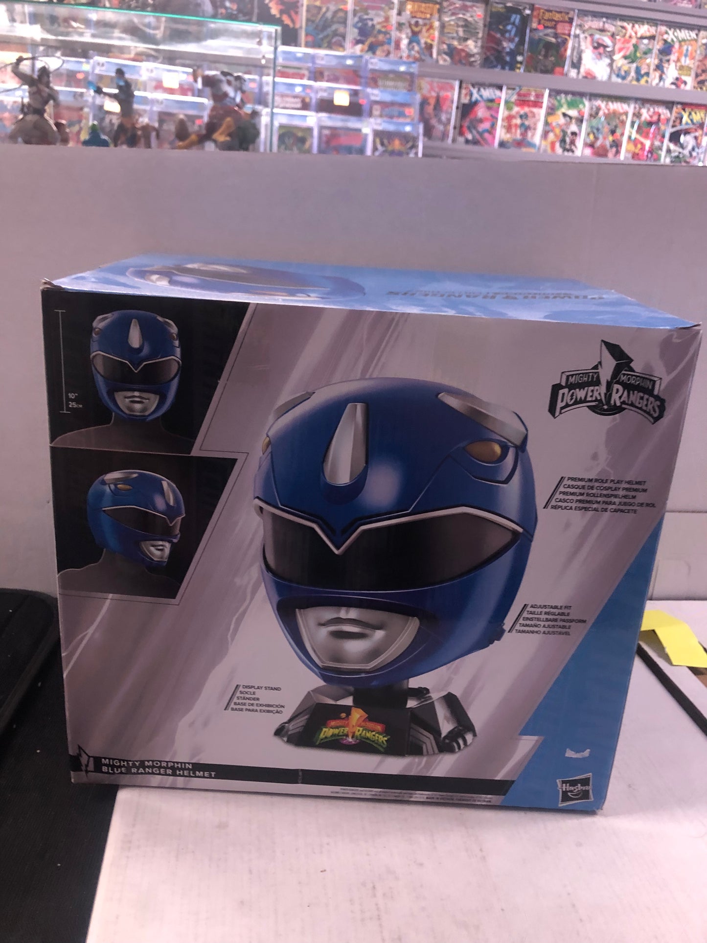 HASBRO POWER RANGERS LIGHTNING COLLECTION MIGHTY MORPHIN BLUE RANGER HELMET EXCELLENT CONDITION