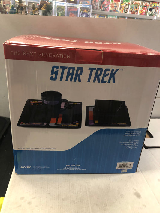 UKONIC STAR TREK THE NEXT GENERATION 16 PIECE DINNERWARE SET EXCELLENT CONDITION