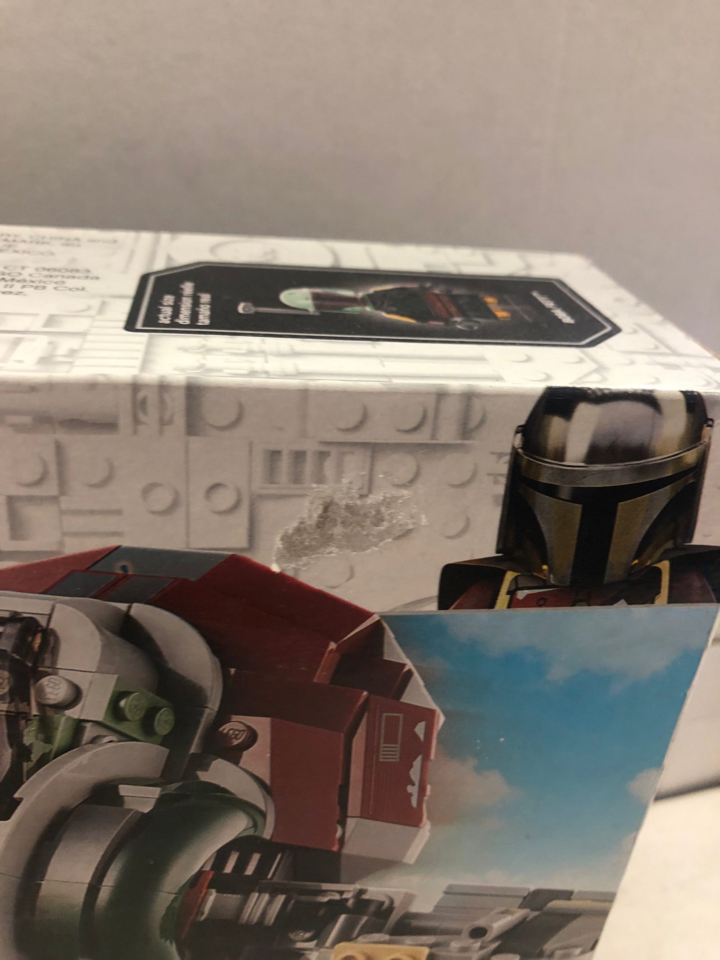 LEGO STAR WARS SET 75312 BOBA FETTS STARSHIP GOOD CONDITION ONE SMALL TEAR ON FRONT OF BOX