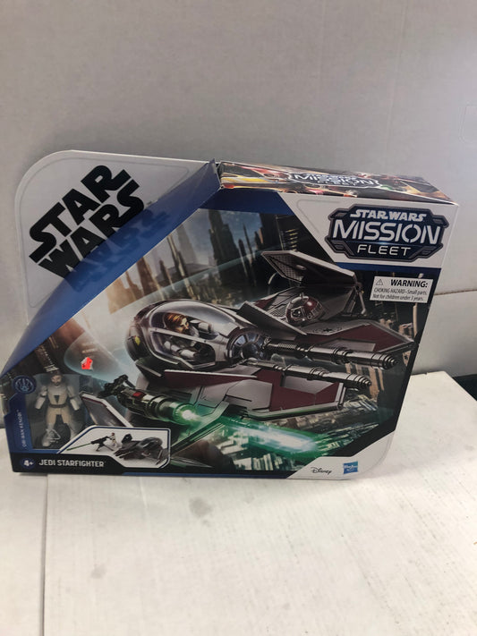 STAR WAS MISSION FLEET OBI-WAN KENOBI JEDI STARFIGHTER EXCELLENT CONDITION