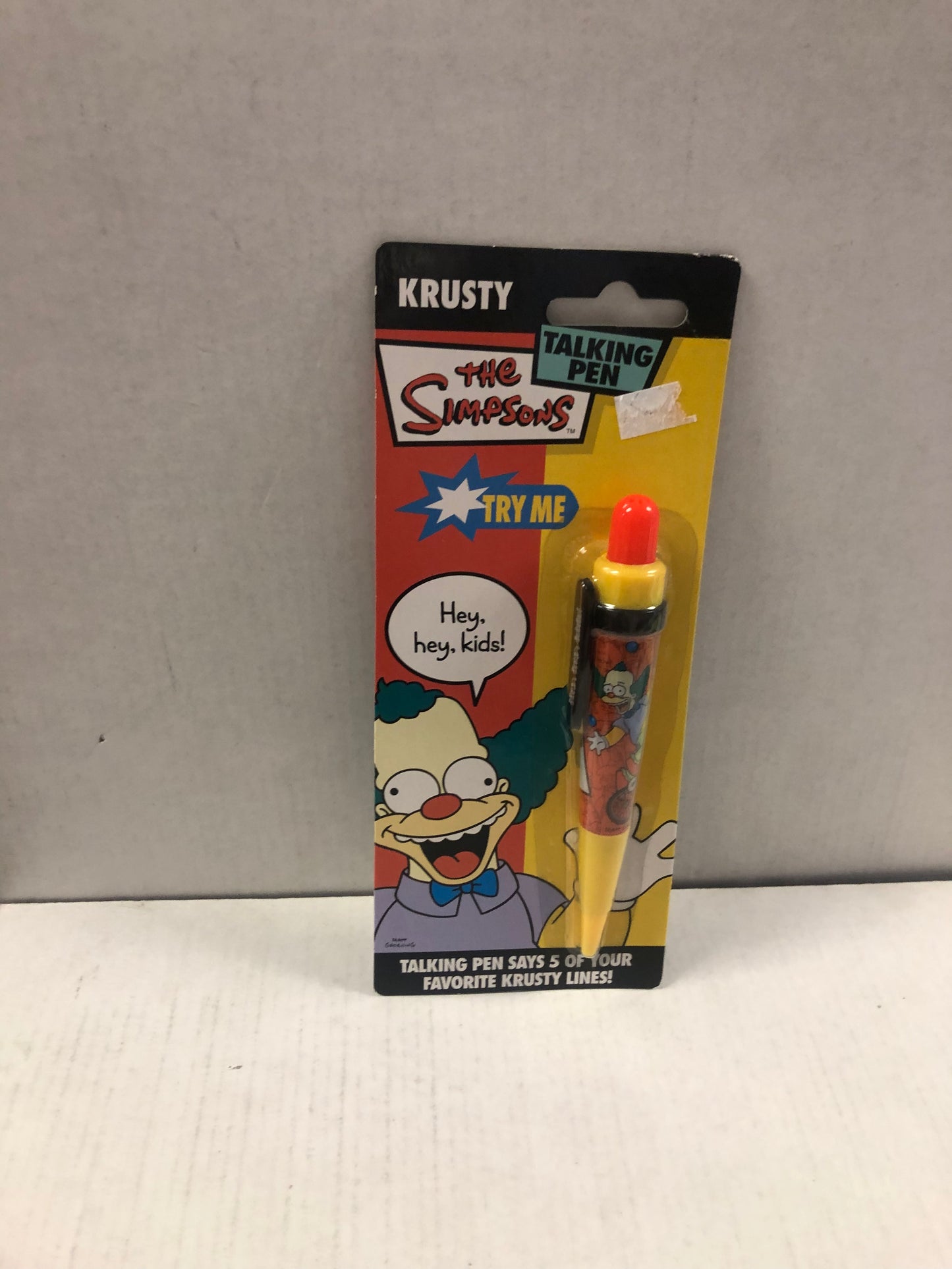 FOX THE SIMPSONS TALKING KRUSTY PEN