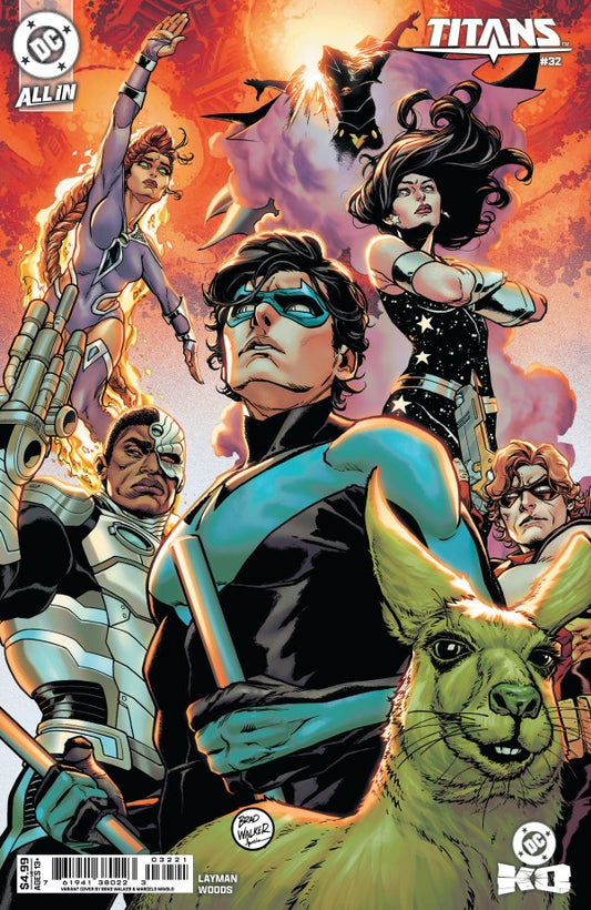 DC COMICS TITANS #32 CVR B BRAD WALKER CARD STOCK VAR (DC K.O.)