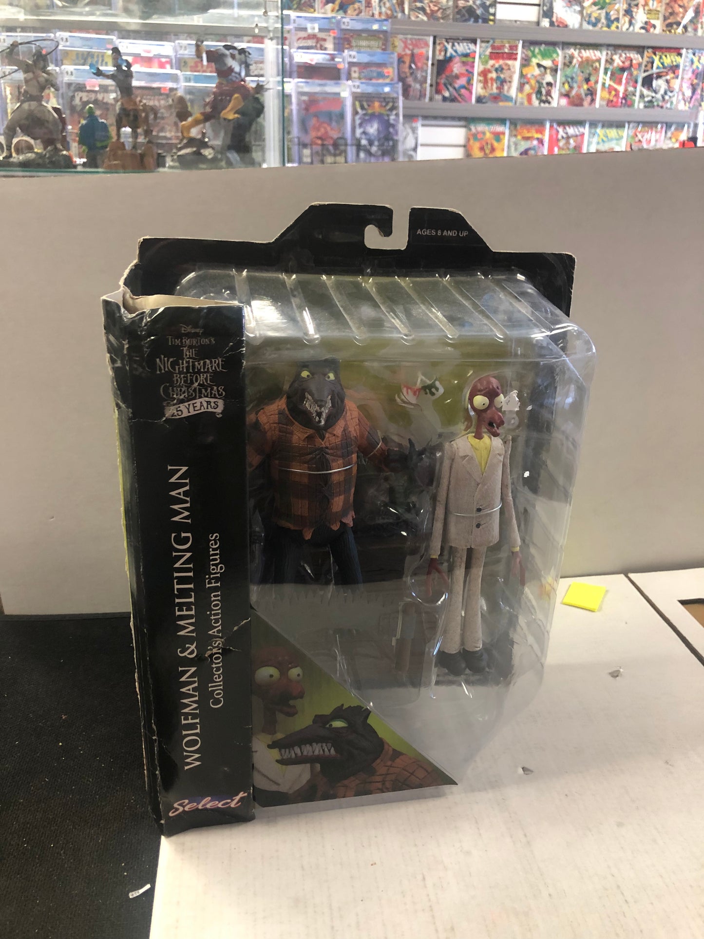 DIAMOND SELECT WOLFMAN AND MELTING MAN NIGHTMARE BEFORE CHRISTMAS FIGURES