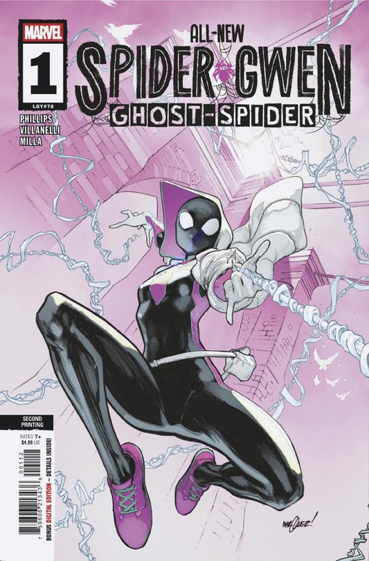 MARVEL COMICS ALL NEW SPIDER GWEN GHOST SPIDER 1 SECOND PRINT