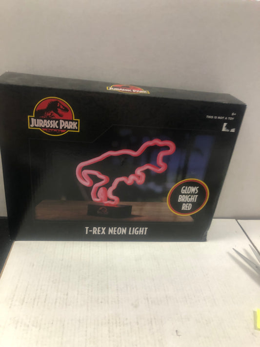 JURASSIC PARK T REX NEON LIGHT
