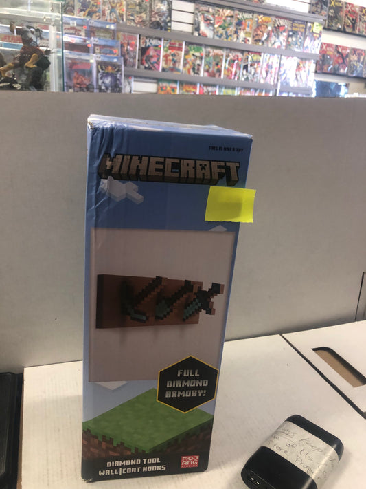 MINECRAFT DIAMOND TOOL WALL/COAT HOOKS