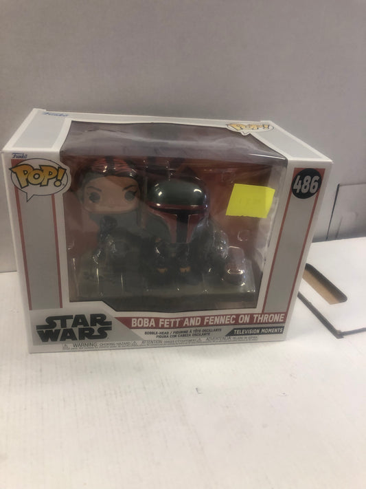 FUNKO STAR WARS #486 BOBA FETT AND FENNEC ON THRONE