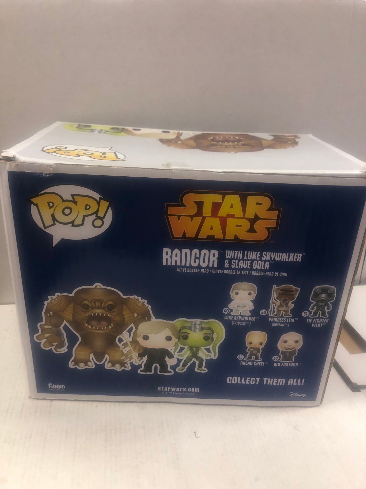 FUNKO STAR WARS 3 PACK RANCOR WITH LUKE SKYWALKER AND SLAVE OOLA