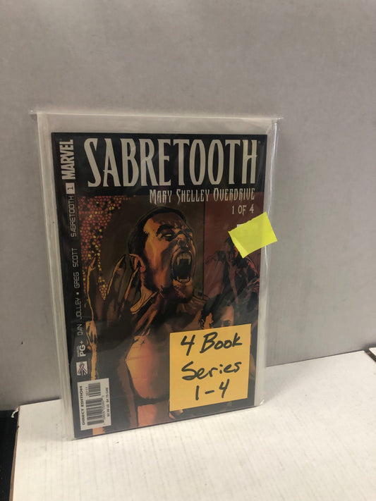 MARVEL COMICS SABRETOOTH SET  1-4