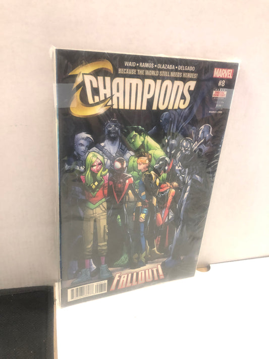 MARVEL COMICS CHAMPIONS BOOK SET 8-12