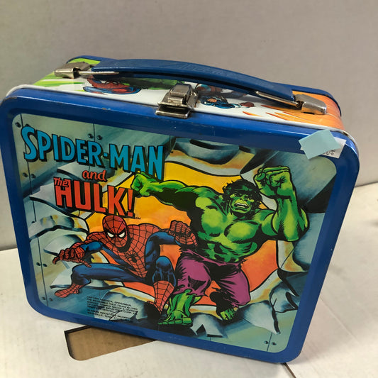 ALADDIN INDUSTRIES SPIDER-MAN AND THE HULK LUNCHBOX NO THERMOS