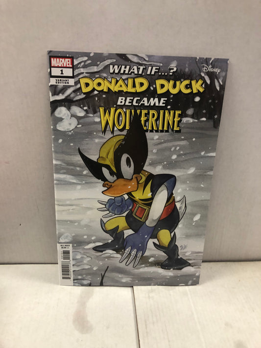 MARVEL COMICS - WHAT IF?DONALD DUCK BECAME WOLVERINE #1 (2024 PEACH VARIANT!)