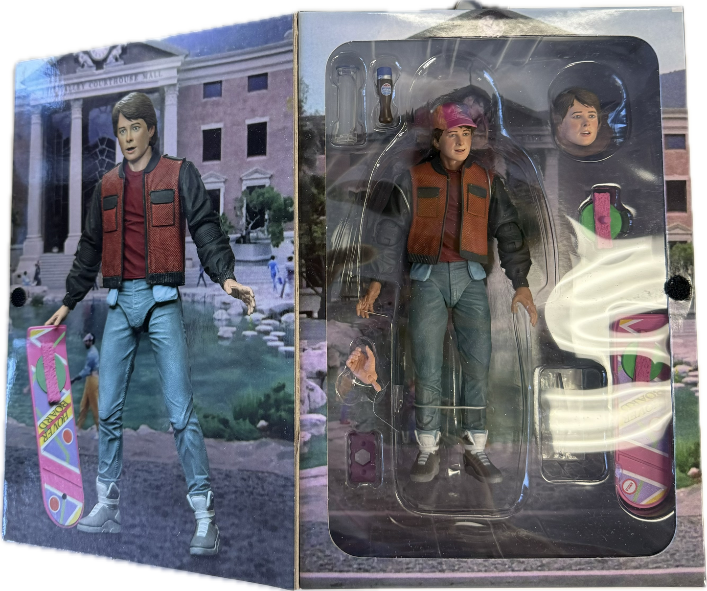 NECA REEL TOYS BACK TO THE FUTURE 2 35th anniversary collector edition.