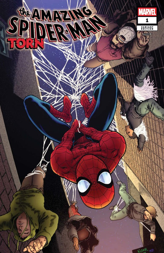 MARVEL COMICS AMAZING SPIDER-MAN TORN #1 AARON KUDER VARIANT