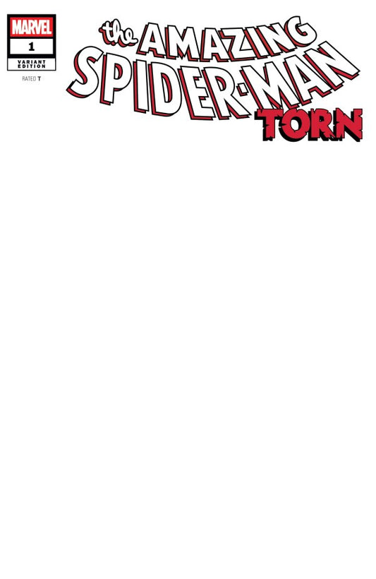 MARVEL COMICS AMAZING SPIDER-MAN TORN #1 BLANK VARIANT