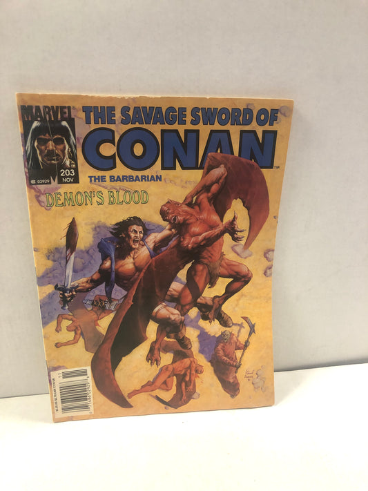 MARVEL COMICS SAVAGE SWORD OF CONAN 203