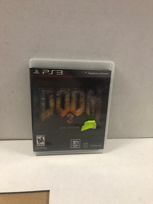 PLAYSTATION 3  DOOM 3 BFG EDITION COMPLETE IN CASE