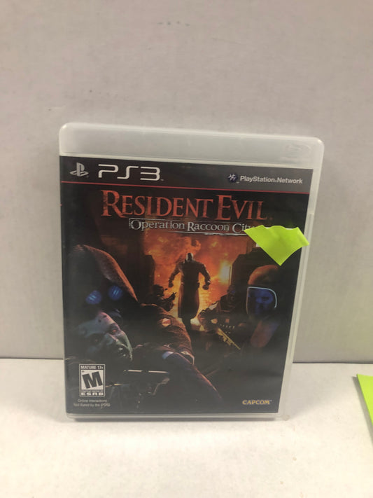 PLAYSTATION 3  RESIDENT EVIL OPERATION RACCOON CITY COMPLETE IN CASE