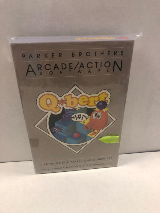PARKER BROTHERS ARCADE ACTION SOFTWARE QBERT FOR ATARI HOME COMPUTERS IN BOX