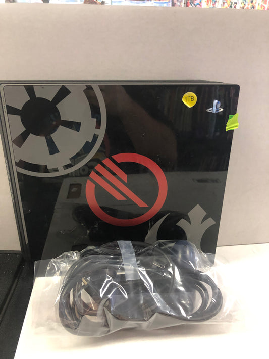 PLAYSTATION 4 STAR WARS EDITION 1TB HAS CORDS AND 1 CONTROLLER NEED NO BOX