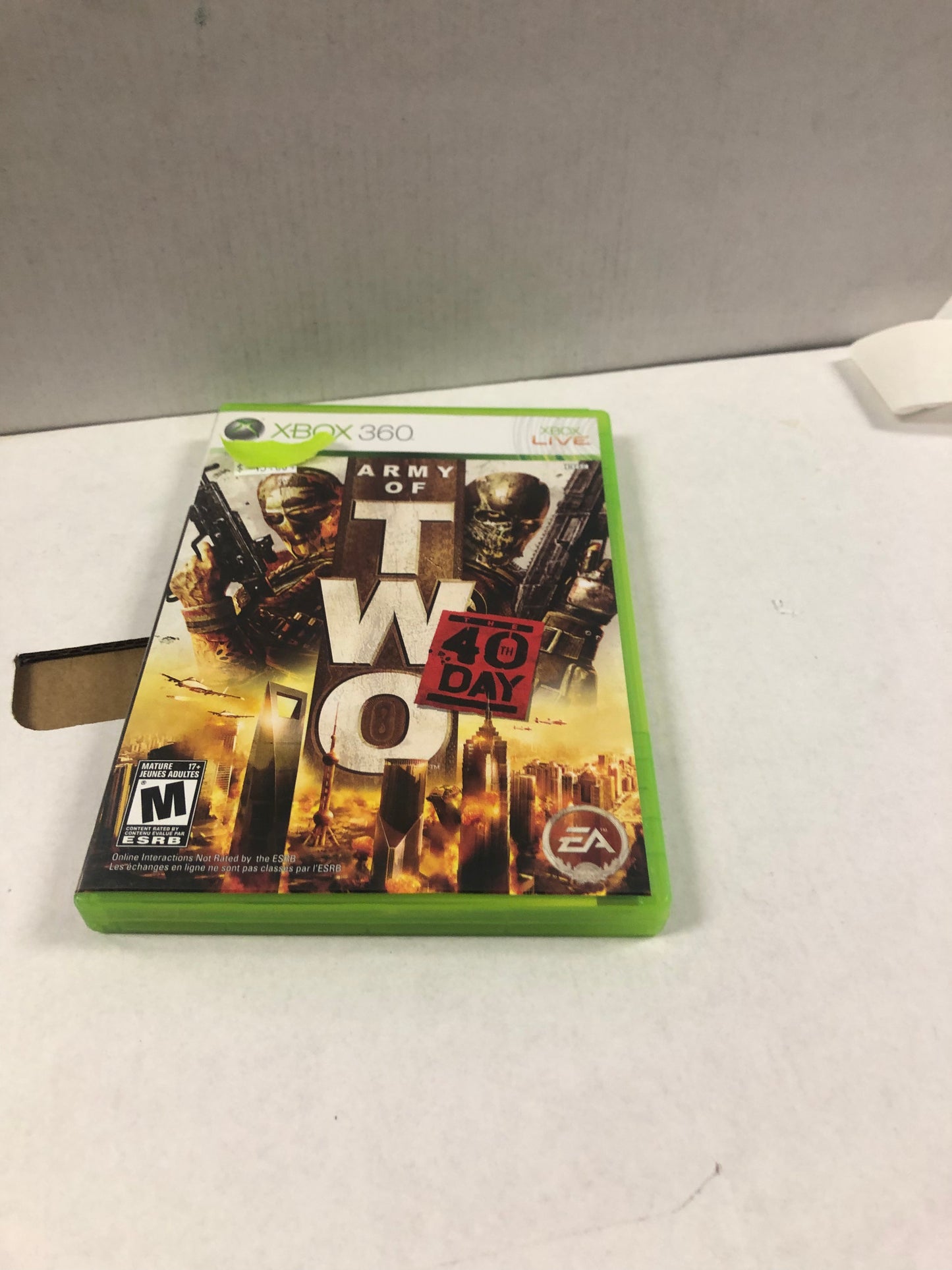 XBOX 360 ARMY OF TWO 40TH DAY COMPLETE IN CASE