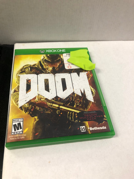 XBOX ONE DOOM COMPLETE IN CASE