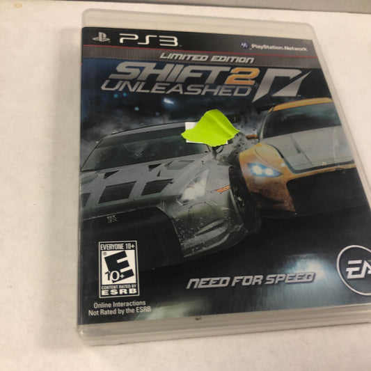 PLAYSTATION 3 NEED FOR SPEED SHIFT 2 UNLEASHED LIMITED EDITION COMPLETE IN CASE